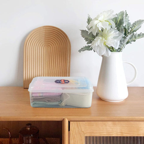 11 Quart Clear Storage Box, Plastic Storage Bin with Lid, 2 Packs...