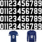 Tenare 44 Pieces 8 Inch Iron on Numbers for Jersey T-Shirt Heat Transfer 0 to 9 Numbers Heat Press Stickers for Team Uniform Sports Basketball Foo...