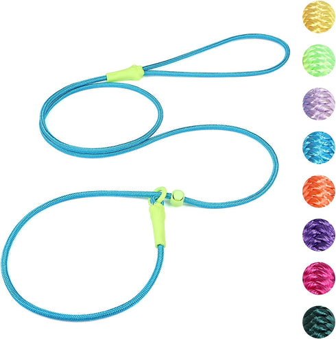 DaFuEn 6 FT Dog Slip Lead Dog Leash Dog Classic Training Leash Lightweight Durable Slip Leads for Dogs No-Pull Slip Leash and Collar Dog Leash for...