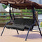 3 Seats Swing Chair Hammock Seat Cushion Cover, 59.1x19.7x3.9 inch Garden Courtyard Outdoor Waterproof Polyester Taffeta Swing Seat Cover (Black)...