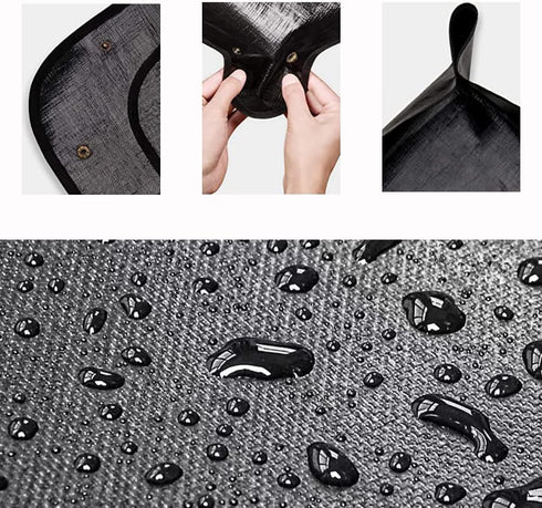 2 PCS Large Repotting Mat for Plant Transplanting and Mess Control, 43" X 29" Thickened Foldable Waterproof Plant Potting Tray, Portable Potting M...