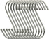 Premium S Hooks - S Shaped Hook - Heavy Duty Stainless Steel Hanger Hooks - Ideal for Hanging pots and Pans, Plants, Utensils, Towels etc. Size La...