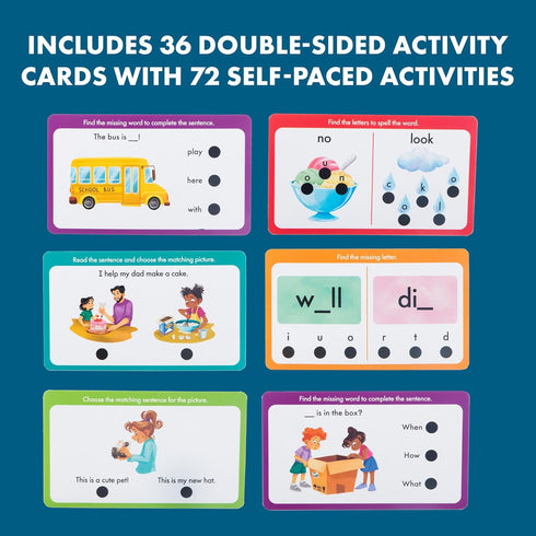 Educational Insights Hot Dots® Sight Words Card Set - Learn to Read Activities for Kids, includes 26 Double-Sided Cards, Reading Games, Reading To...