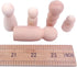 Pack of 5 Unfinished Peg Dolls, Unpainted Puppet Bodies, Wooden Peg People Marionette Bodies...