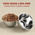 7 Cup Stainless Steel Dog Bowls Set of 2 for Food and Water, Rust Resistant, Metal Dog Bowl for Medium Large Dogs, 58oz...
