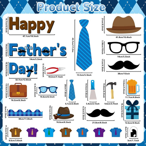 Happy Father's Day Bulletin Board Father's Day Bulletin Board Decoration Set Father's Day Cutouts Father Child Bulletin Boards for School Offices ...