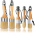 YiBaiBrush-Chalk Paint Brush, Wax Paint Brush Set of 5, Wax Brushes and Chalk Paint for furniture DIY Art Crafts, Natural Bristle Round Oval Chalk...