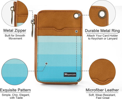 MNGARISTA Elastic Card Holder Wallet, Slim Minimalist Wallet Vertical Credit Card Holder and Men & Women Front Pocket Wallet with 3 Card Slots and...