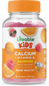 Lifeable Calcium 500 mg with Vitamin D3 1000 IU Gummies for Kids - Natural Flavor Vitamin Supplements - Gluten Free GMO-Free Chewable - for Bone, ...