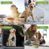 Dog Bowl Pet Travel Collapsible Bowls 2 Pack, Portable Foldable Cats Dogs Water Dish Puppy Bowl for Walking Parking Traveling, Silicone One-Piece ...
