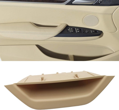 Jaronx Compatible with BMW X3 X4 Door Armrest Cover, Driver Side Door Handle Storage Compartment Container Storage Box Handle Cover(Compatible wit...