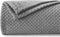 NEWCOSPLAY Super Soft Throw Blanket Grey Premium Silky Flannel Fleece Leaves Pattern Lightweight Bed Blanket All Season Use (Grey, Throw(50"x60"))...