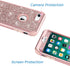 Hython Designed for iPhone 8, iPhone 7 Case, Heavy Duty Full-Body Defender Protective Case Bling Glitter Sparkle Hard Shell Hybrid Shockproof Rubb...