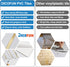 DICOFUN 1 Sheet White & Marble Look Peel and Stick Backsplash for Kitchen, PVC Stick on Backsplash Wall Tiles...
