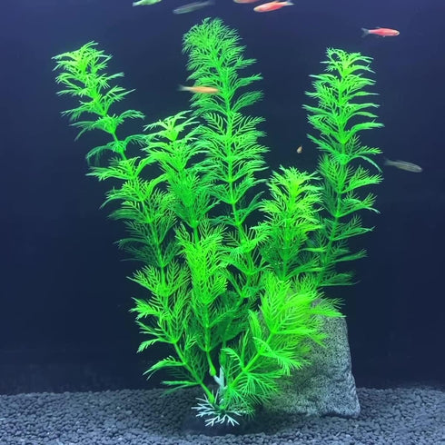 Artificial Aquarium Plants Plastic, Fake Plants for Aquarium Fish Tank, Realistic Plant 10PCS...