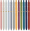 Ddaowanx Gel Pens, 12 Pcs 0.5mm Quick Dry Black Ink Pens Fine Point Smooth Writing Pens, Cute Office School Supplies Gifts for Women (12 Pcs Vinta...
