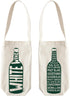 MAPTOTE Wine Gift Tote - Screen Printed Canvas Bottle Holder with Handles, Wine Gift Bag for Picnics, Travel, Birthdays and Holidays - 12” x 4” x ...