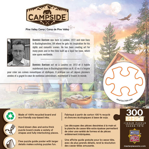 MasterPieces 300 Piece EZ Grip Jigsaw Puzzle - Pine Valley Camp - 18"x24"...