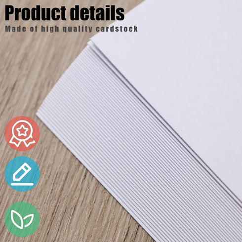 Koogel 100 Sheets Craft Cardstock, 5 x 7inch Cardstock Paper White Cardstock for Kids Art Crafts Card Invitation Making Scrapbooking...