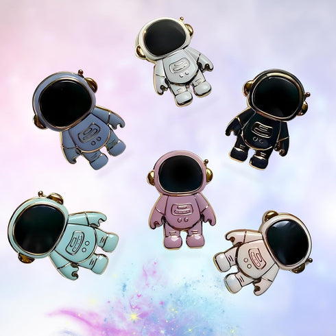 10 PCS Astronaut Phone Ring Holder Finger Kickstand (Value Pack) Cute Foldable Space Phone Back Grip Smartphone Hidden Stand | Compatible with All...
