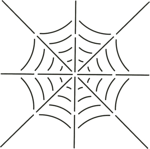 Quilting Creations Spider Web Quilt Stencil, 8 x 8"...
