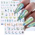 Sea Animals Nail Art Adhesive Sticker 3D Self-Adhesive Nail Decals Art Design Holographic Shell fish Jellyfish Nail Art Sticker Decoration for Wom...