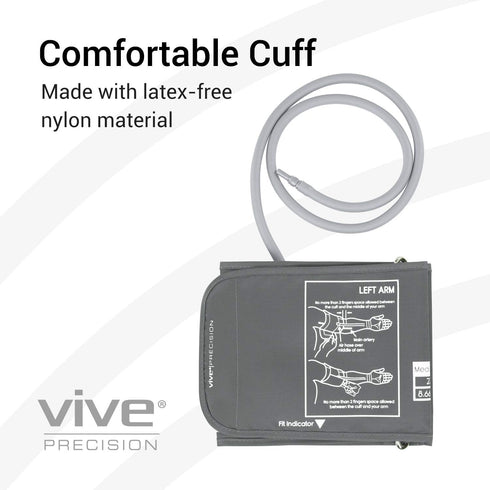 Blood Pressure Cuff Replacement - Compatible with Omron Series 5 & Most BP Monitors - Universal Cuff for Adults, Seniors & Elderly (Large)...