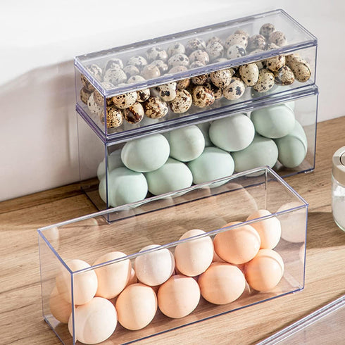 Large Transparent Flatware Tray Kitchen Drawer Organizer With Lid and Drainer - Plastic Kitchen Cutlery Tray and Utensil Storage Container with Co...