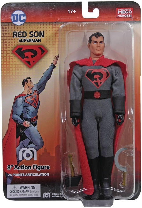 MEGO DC Heroes RED Son Superman PX 8IN AF...
