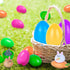 Ganowo 12PCS Prefilled Easter Eggs with Pull-Back Rabbit Carrot Easter Surprise Eggs Car Toys for Easter Party Favor...