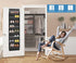 KEETDY Shoe Rack for Door Behind with 8 Large Pockets, Hanging Shoe Organizer for Closet Hanger Fits 20 Pairs Shoe Holder for Back of Door Narrow ...