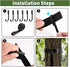 Multi-Function Treestand Strap Gear Hangers with Large Hooks, Convenient Hunting Gear Organizer for Treestands for Hunting, Camping, Hiking...