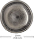 Bezelry 12 Pieces Rustic Round Metal Shank Buttons. 23mm (7/8 inch) (Gray Silver)...