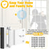 Home Security Door Lock, Upgraded Metal Door Reinforcement Lock for Childproof, 3" Withstands 800 lbs of Impact for Inward Swing Doors, Defender S...