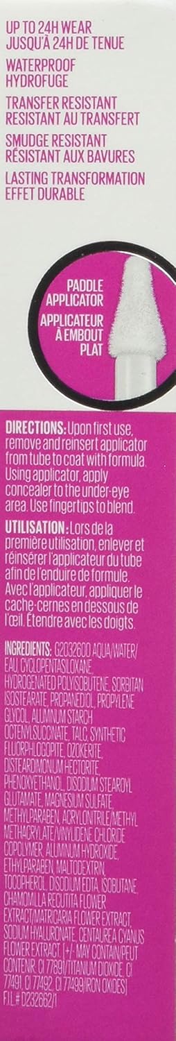 Maybelline New York Super Stay Super Stay Full Coverage, Brightening, Long Lasting, Under-eye Concealer Liquid Makeup Forup to 24H Wear, With Padd...