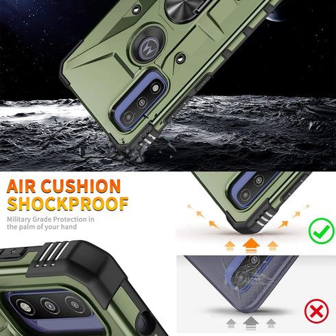 Case for Moto G Power 2022 Case G Pure Case Military Grade Drop Case with Kickstand Metel Ring Magnetic Holder Shockproof Protective for Motorola ...
