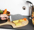 Crinkle Cutter Vegetable Stainless Steel Deeper Crinkle Slicer Sharp Blade with Hang Hole Wavy French Fries Chopper for Potato, Carrot, Etc (Silve...