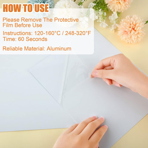 3 Pcs 8 x 10 Inch Aluminum Sublimation Metal Photo Blanks Sublimation Metal Sign Blanks 0.65 mm Thick DIY Photo Sign Blank for DIY Sublimation Pri...