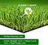 Artificial Grass Rug Indoor Outdoor, Realistic Thick Synthetic Fake Grass Mat for Dogs, Garden Lawn Landscape Patio Grass...