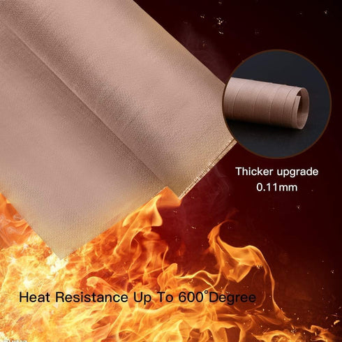 3 Pack PTFE Teflon Sheet for Heat Press Transfer Sheet Non Stick 16 x 20" Heat Transfer Paper Reusable Heat Resistant Craft Mat...