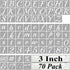 3 Inch Alphabet Letter Stencils for Painting - 70 Pack Letter and Number Stencil Templates with Signs for Painting on Wood, Reusable Cursive Lette...