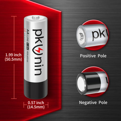 AA Batteries 12 Pack LR6 1.5V Alkaline Double A Battery, 12-Year Shelf Life...