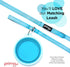Prima Pet Collapsible Silicone Food & Water Travel Bowl with Clip for Dog and Cat (Large (5 Cups) + Bottle Holder, Aqua)...