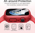 JETech Waterproof Case with Screen Protector for Apple Watch Series 9 8 7 45mm, Built-in Tempered Glass Film Hard PC Bumper Full Protective Cover,...