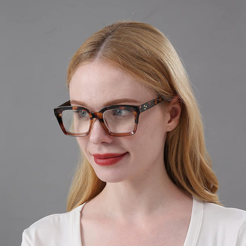 DXYXYO Reading Glasses 2.0 Women Blue Light Blocking Mens Oversized Rectangle Computer Readers 3 Pack Retro Fashion Oprah Style Square...