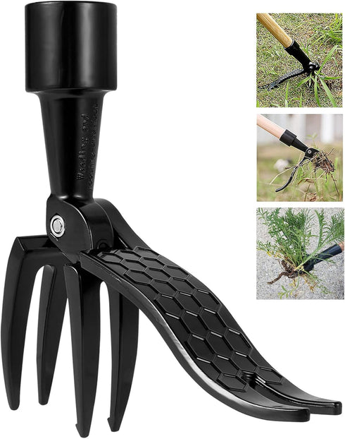 Stand Up Weed Puller Tool Weeding Head Replacement Metal Manual Weed Remover Handheld Weed Picker Tool for Outdoor Garden Lawn Without Bending,Kne...