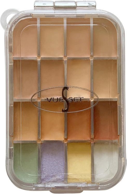 Bella - 16 Sections small Empty lipstick palette depotting makeup container...