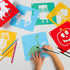 Drawing Stencils Set Large Stencils for Kids 30 Different Patterns are The Gift for Boys and Girls(7.87inch*7.87inch)...
