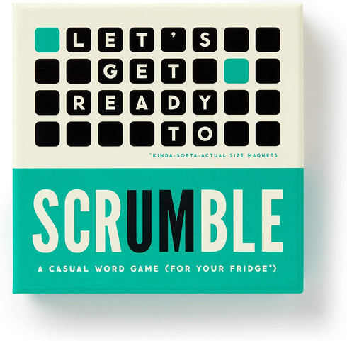 Brass Monkey Scrumble – Word Making Magnetic Fridge Game with Instruction Book...