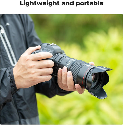 K&F Concept 67mm Tulip Flower Lens Hood for Canon, Nikon, Sony Cameras with EF-S 18-135mm f3.5-5.6, RF 24-105mm f4-7.1, Sony FE 85mm f1.8, Sigma 1...